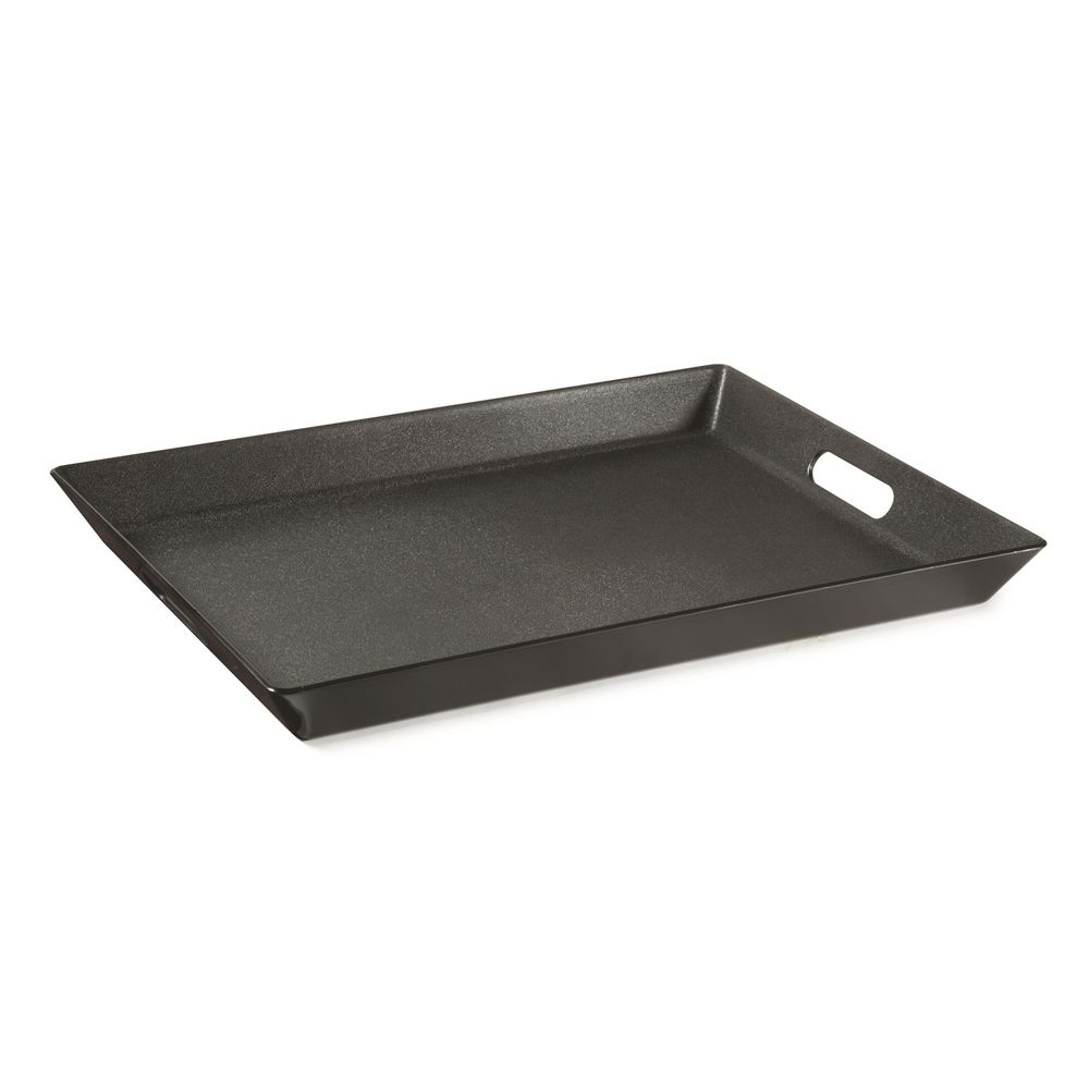 Rectangular Plastic Room Service Tray, Black